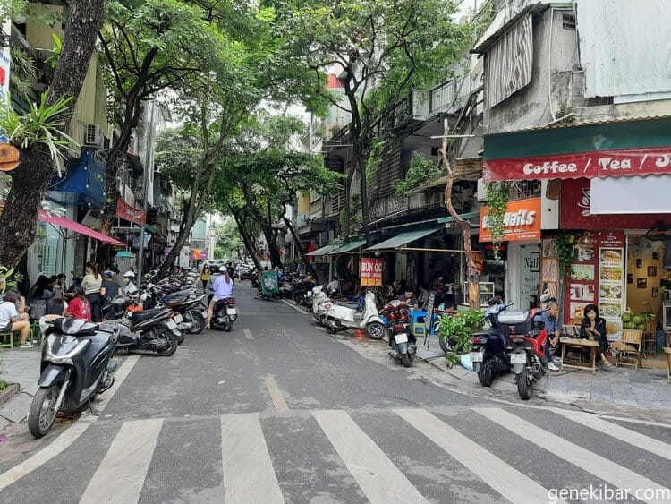 ハノイの街並み