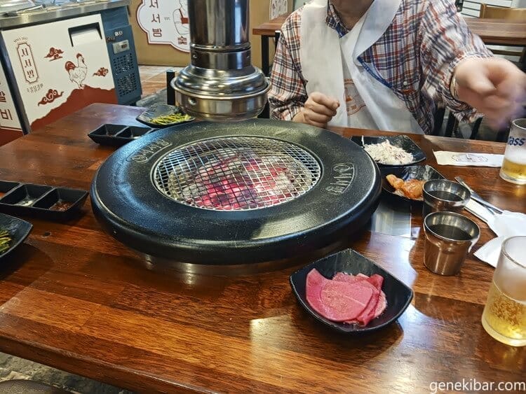 タッカルビの焼き台