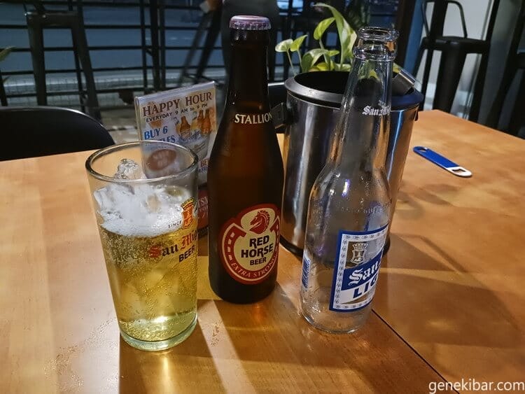 レッドホースとサンミゲルライト