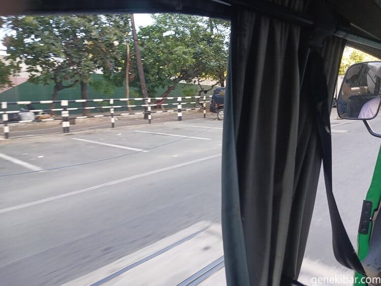 客席つきバイクから見た景色