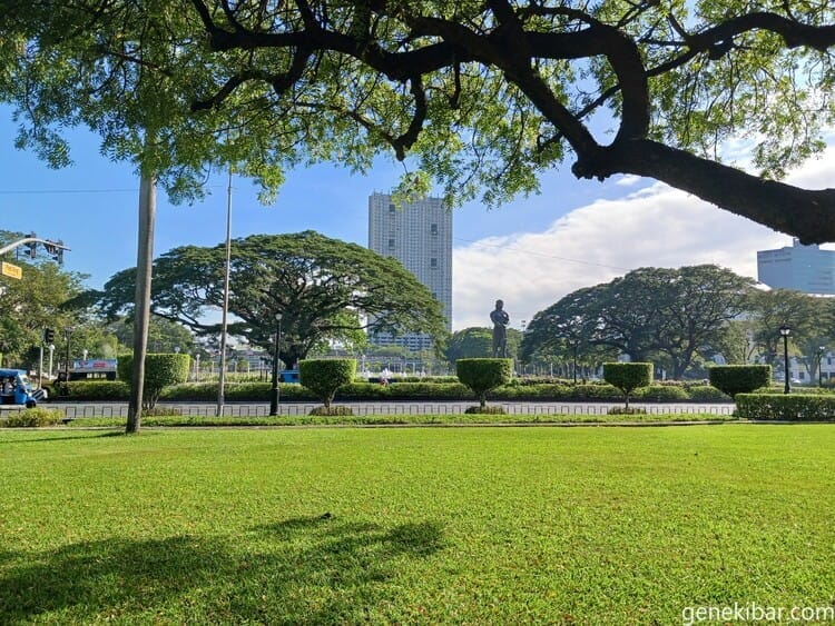 リサール公園の芝生
