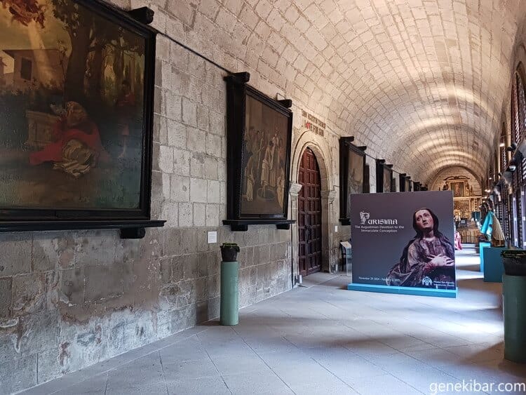 サンアグスティン教会の博物館の通路