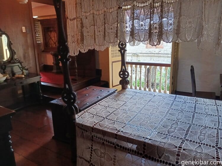 カーサマニラ博物館のベッドルーム