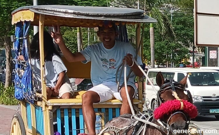 馬の乗り物の男性