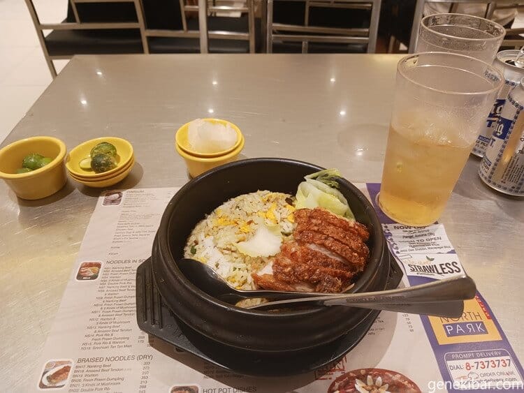 チャーハンとフライドチキン