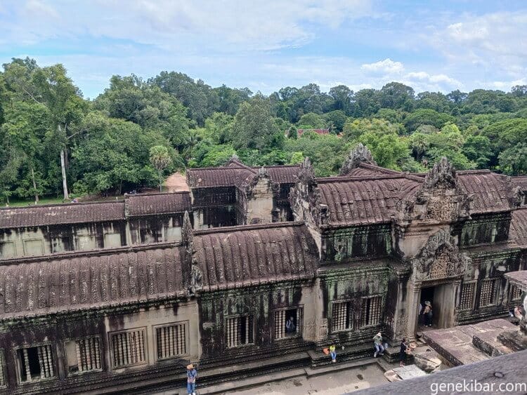 アンコールワットの最上階の景色