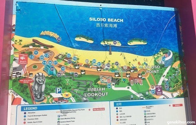 シロソビーチの地図