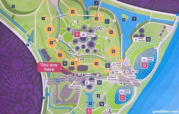 ガーデンズバイザベイの地図