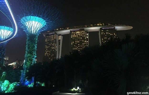 ガーデンズバイザベイから見えるマリーナベイサンズ
