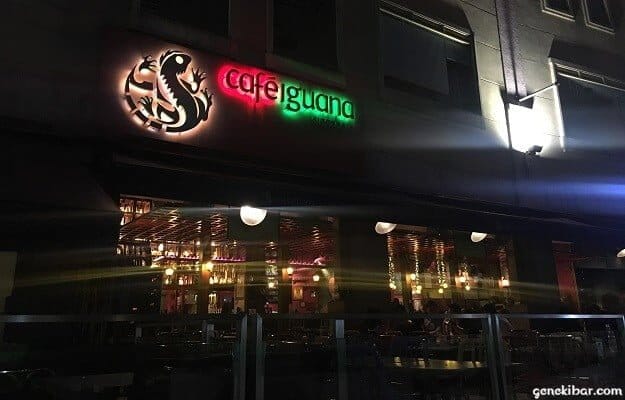 クラークキーのカフェ、イグアナ