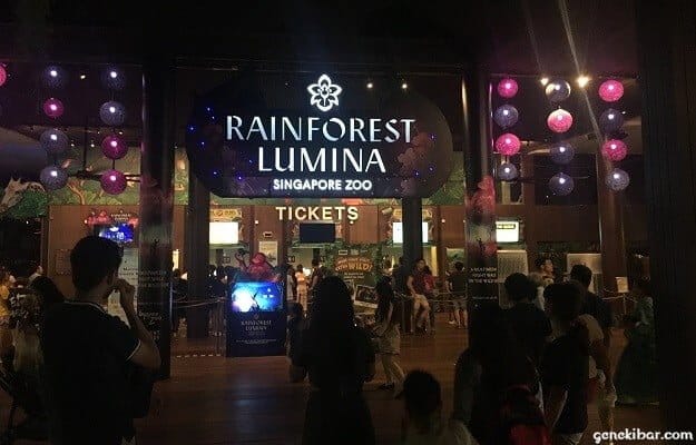 ナイトサファリのチケットカウンター