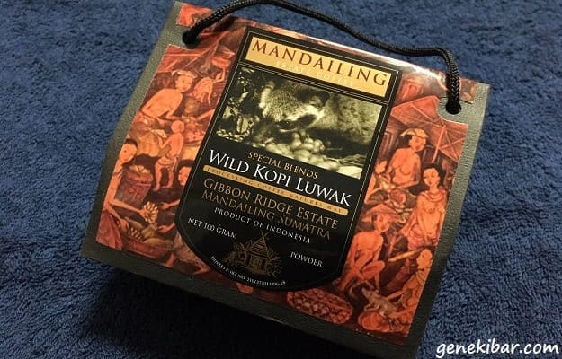 バリ国際空港で購入したコピルアクコーヒー