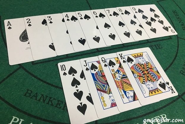 トランプの1から13