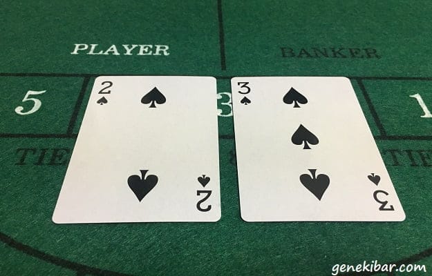 トランプの２と３