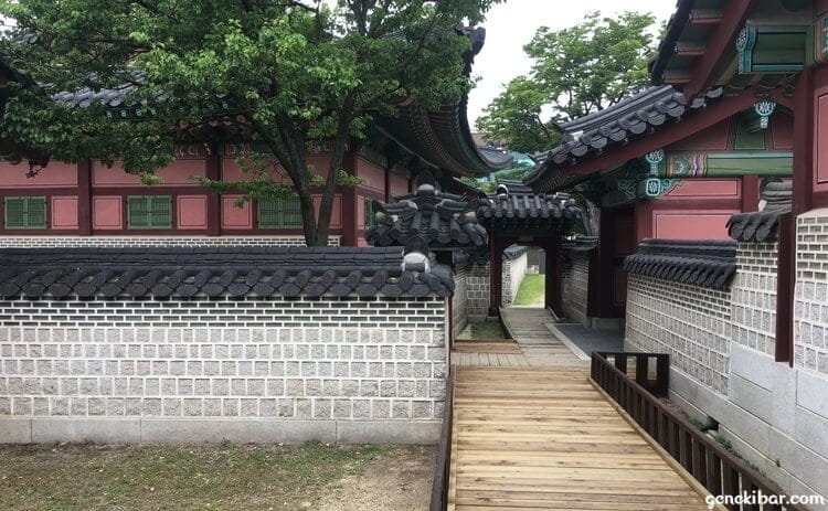 昌徳宮の建物が密集した場所