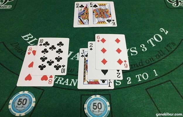 プレイヤー18でディーラー20