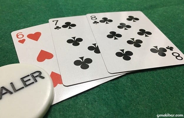 スリーカードポーカー、ディーラーのストレート