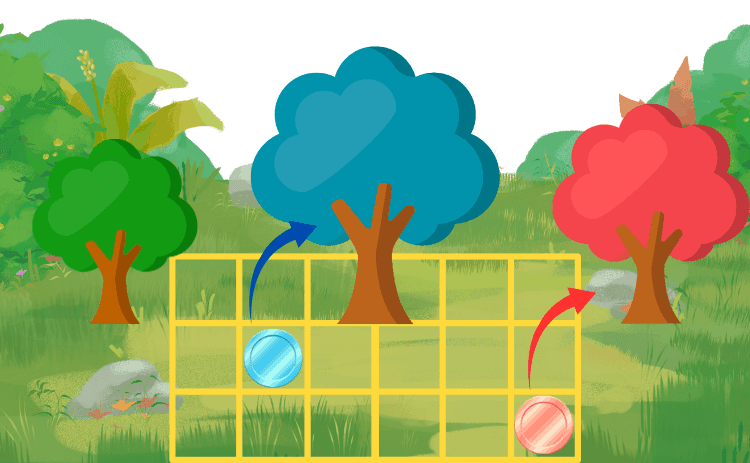 3本の木があるビデオスロット