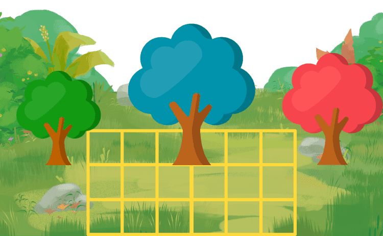 木が3本あるスロット台